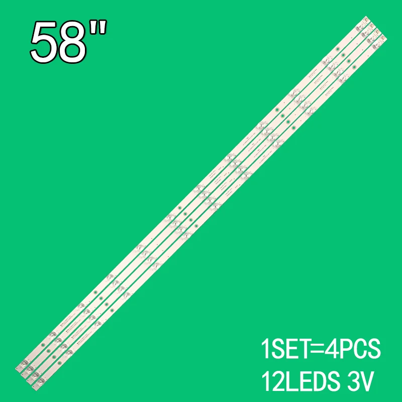 LED backlight strip 12 lamp for 58 