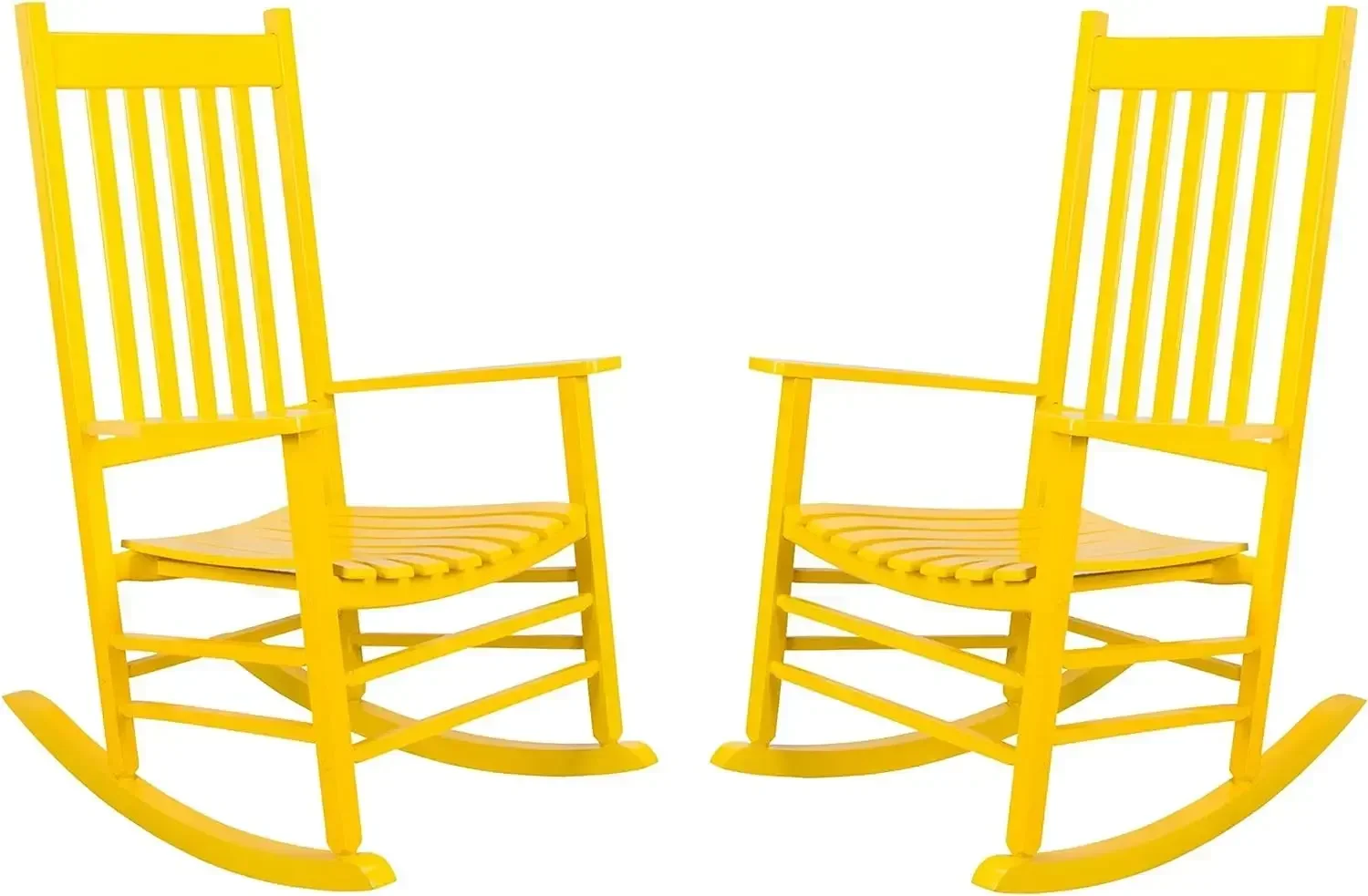 

Vermont Rocking Chairs, Outdoor Front Porch Rocker Set of 2 – Lemon