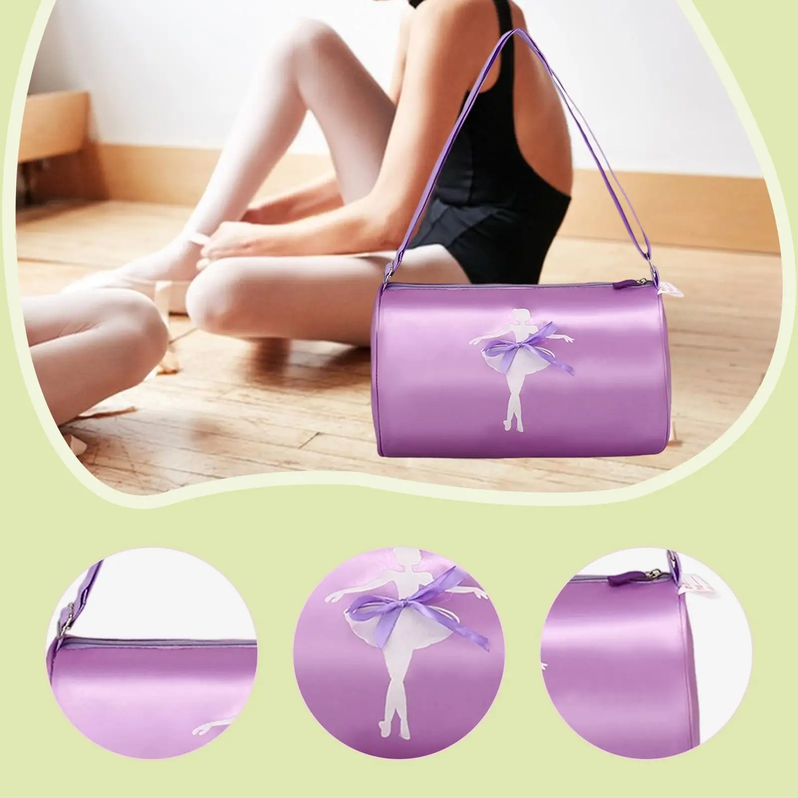 女の子用ダッフルバッグ 子供の日のギフト バレエダンスバッグ スポーツ体操用