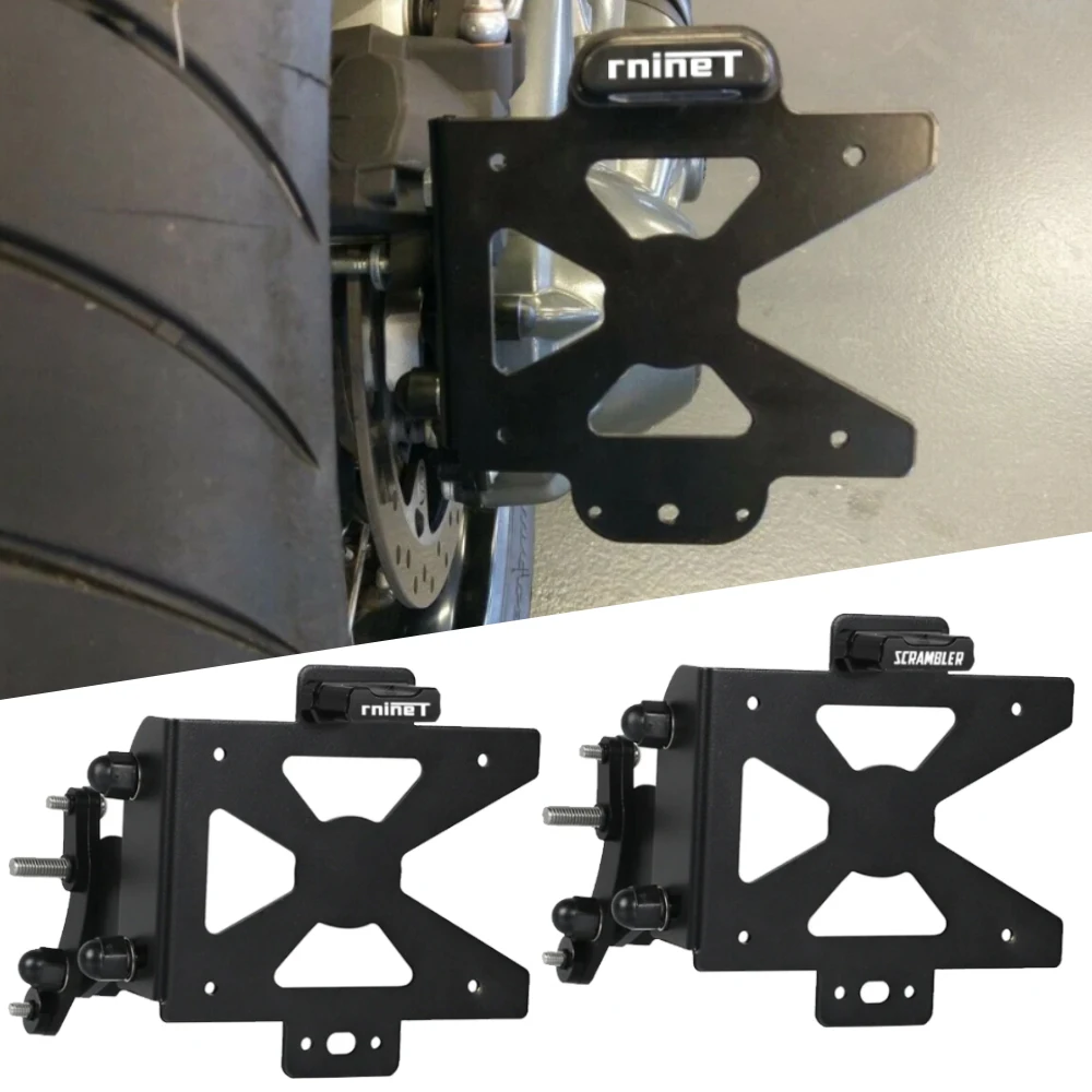 

Motorcycle R Nine T Side Mounted License Plate Holder Bracket For BMW RNINET R9T 1200 SCRAMBLER 2014 - 2021 2022 2023 2024 2025