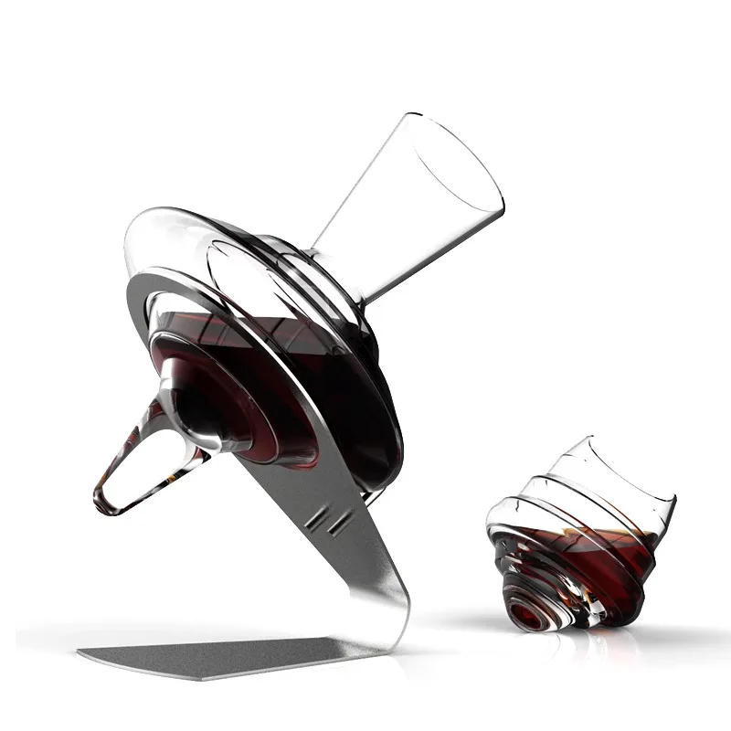 Modern Italian glass wine set combination ornament tea room study desktop home