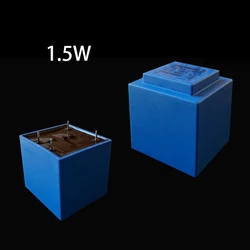 EI 1.5W 1.5VA AC 220V To 9V 12V 28*31*32.5mm Mini Sealed Plug In PCB Board 4 Pins 10/20mm Needle Power Encapsulated Transformer