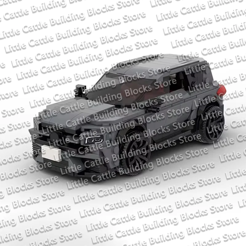 QWERT City Car Model MOC Building Bricks Compact Luxury SUV Modular Technology Children Holiday Gifts Assemble Toys Suit
