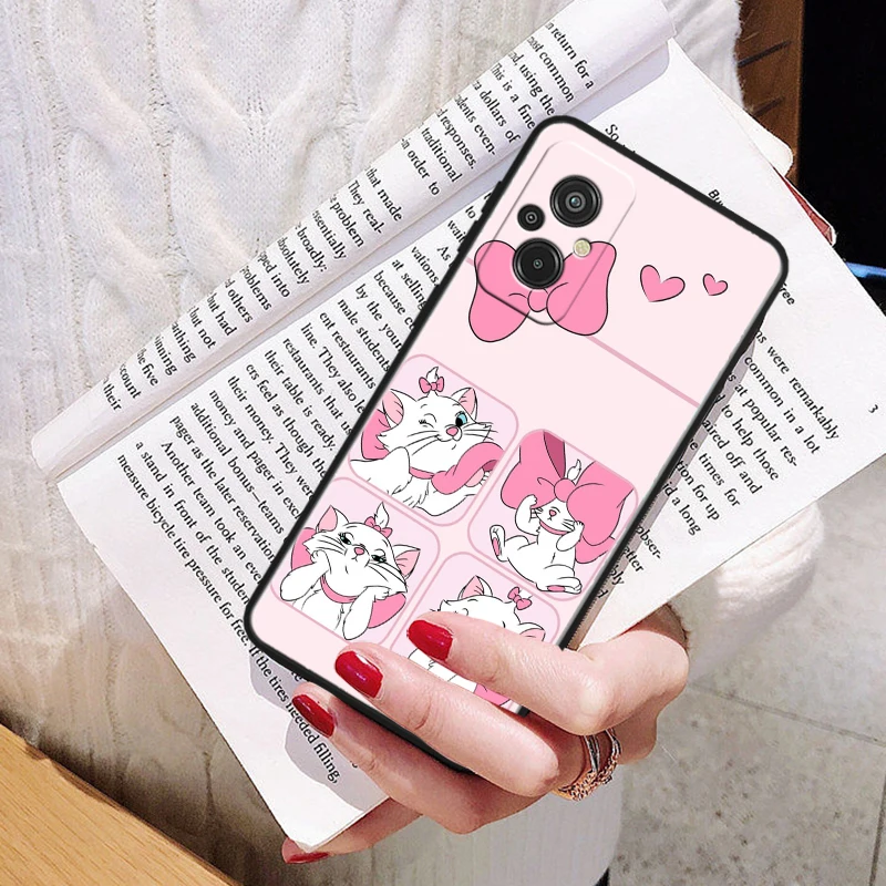 Disney The AristoCats Black Phone Case For Xiaomi Redmi 10 12 13 C GO K10 30 40 50 60 Pro Gaming ULTRA Shell Soft Cover Capa