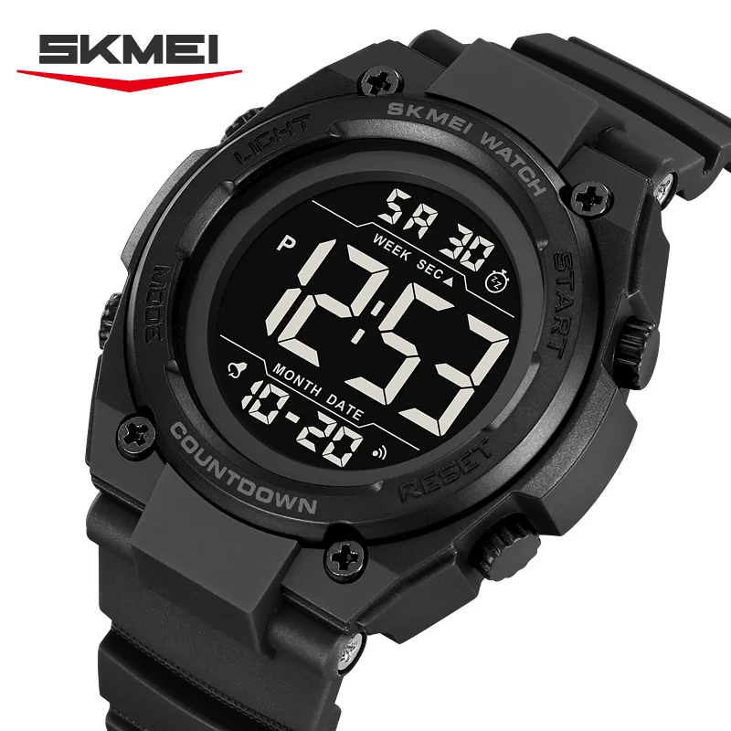 SKMEI 2713 New Fashion Sports Digital Electronic Dial Watch Chronograph Waterproof Multi functional Men's Clock reloj hombre