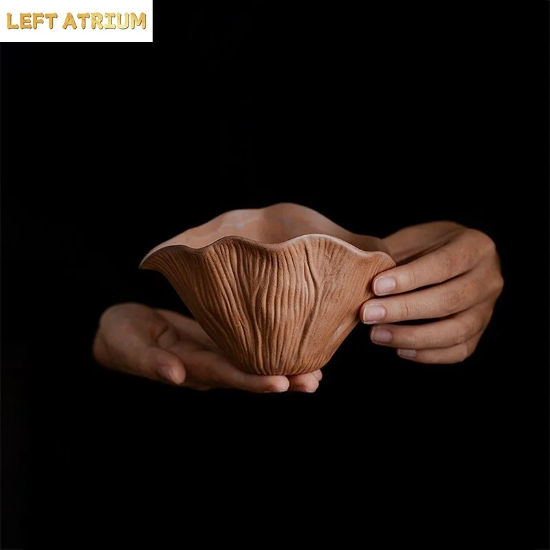 Rock clay Coarse Pottery Public Cup Ceramic Chahai Cup Kung Fu Tea Accessories Tea Infusers Sharing Cup Tea Dispenser
