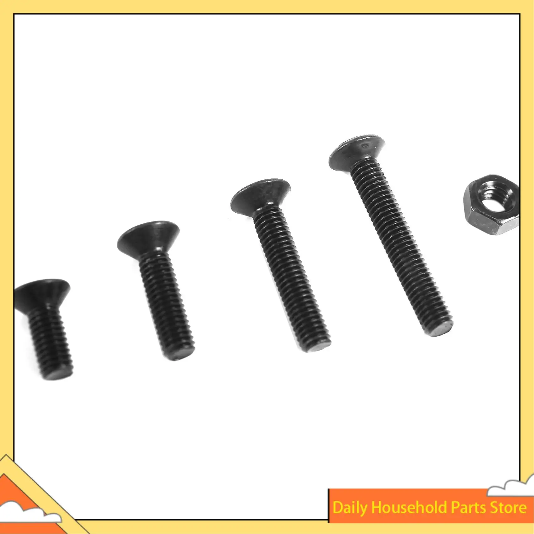 【Great Sale】460Pcs M3 M5 Alloy Steel Countersunk Flat Head Hex Socket Cap Screws Nuts Set Assortment Kit Precise Metric Bolts