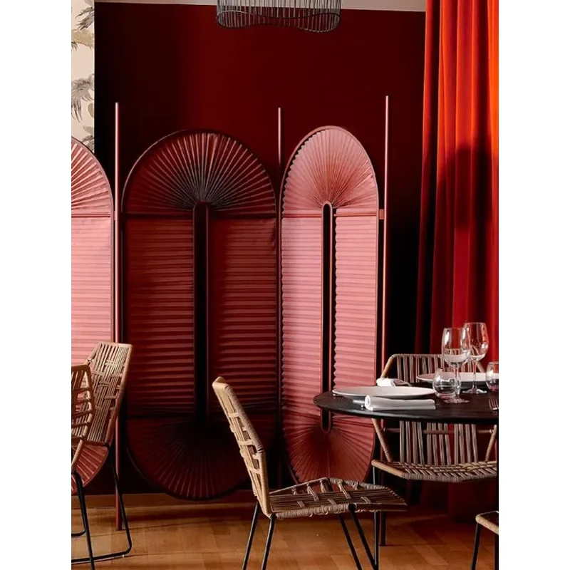 Screen mobile folding screen modern simple living room entrance partition model room