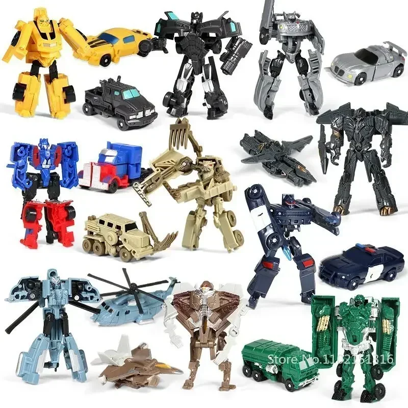 Children Toys Mini Transformation Robot Kit Toys Models 2 In 1 Deformed Car Toy Robots Toys for Kids Gift  Action Figure