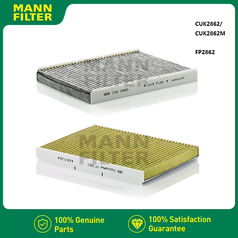 

MANNFILTER CUK2862M/FP2862 воздушный фильтр салона подходит для VW New Beetle Cabrio Golf AUDI A3 TT(8N3 8N9) SKODA Octavia 1J0819644A 1J0819644