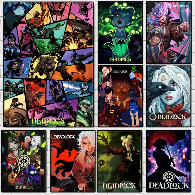 Classic Popular Shooting Game Deadlock Poster and Prints Canvas Painting Wall Art Picture for Living Room Home Decoration Mural