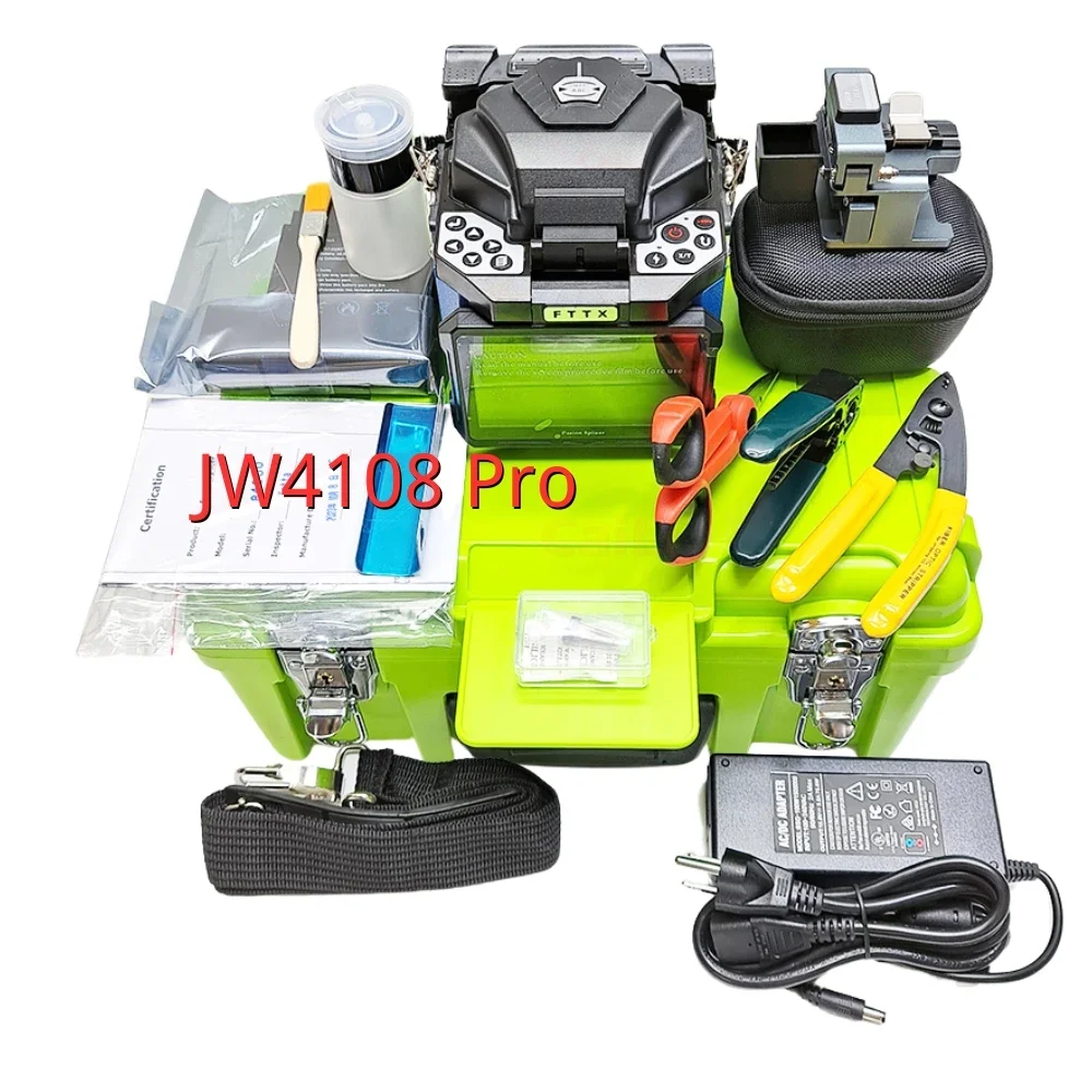 2026/High Cost-effective JW4108 Pro Real 6-Motors High quality Fiber Optic Fusion Splicer Optical Fibra Splicing Machine