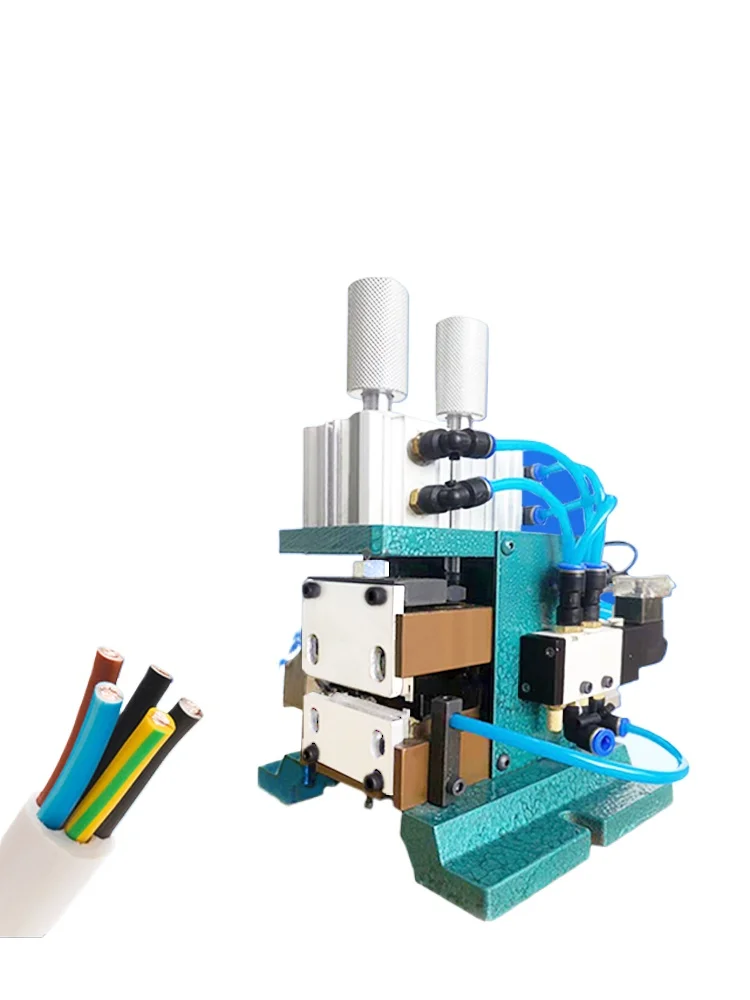 Vertical pneumatic 3F wire stripping machine 305/310 cable core wire stripping and twisting sheath wire multi-core