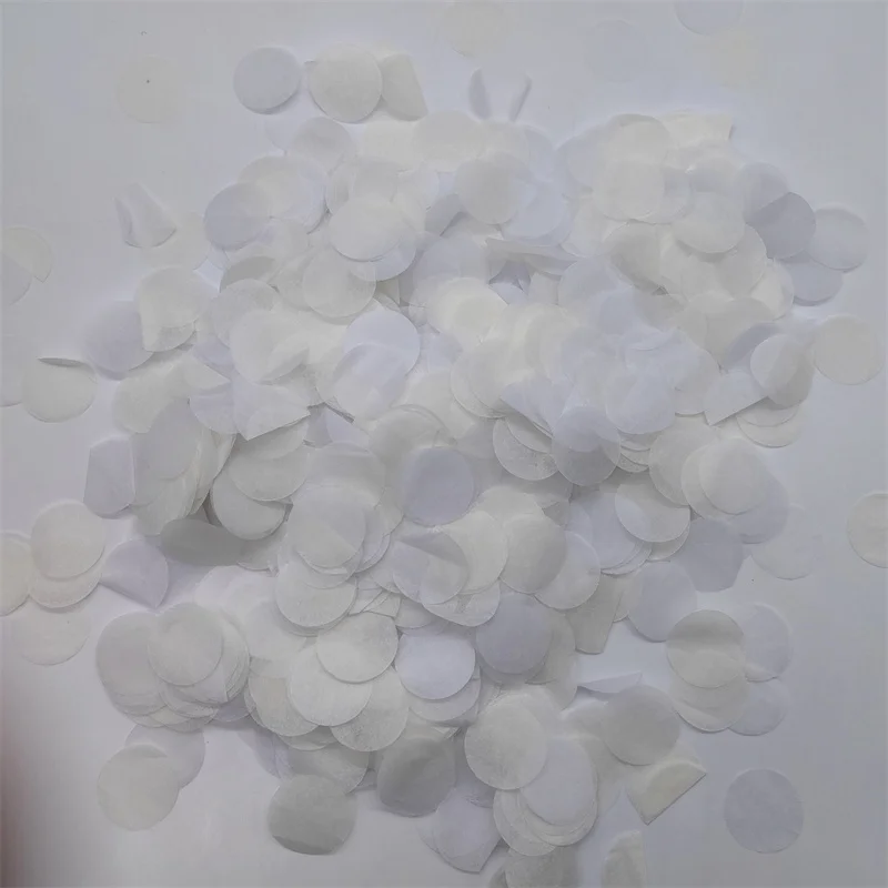 20g/BagWhite Beige Mix Paper Confetti Shooting Props ForScattering Flowers At The Wedding Baby Shower Balloon Filling Decoration