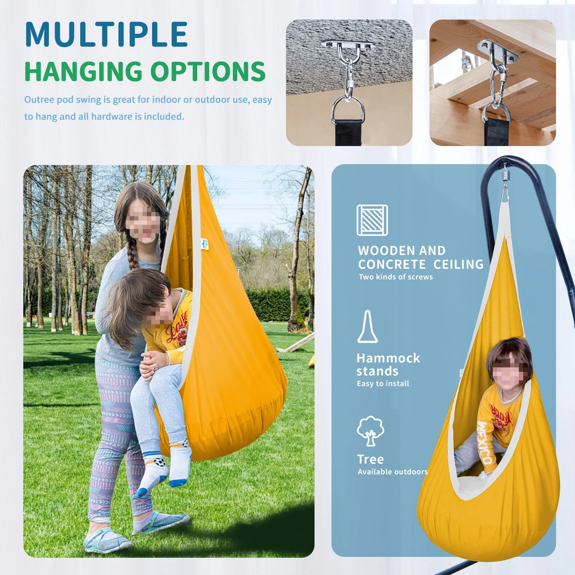 เปลไกวเด็กแบบถุง 1 ชิ้น ทำจากผ - Kids Yellow Outdoor Chair บทวิจารณ์และราคา