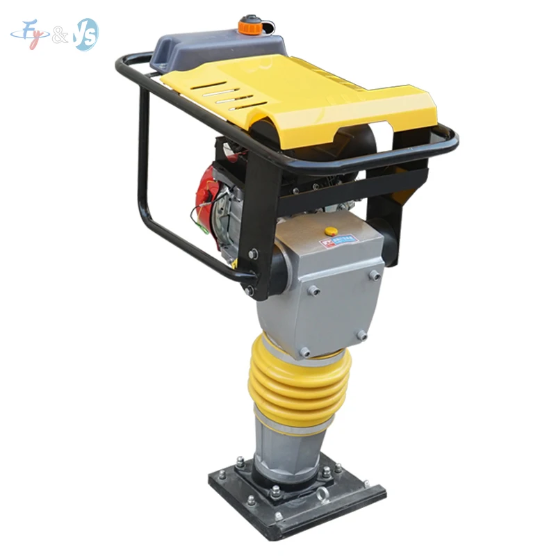 RM80 Portable petrol Tamping Rammer,5.5Hp Vibrating Jumping Jack Compactor, Handheld Soil Compactor for Road Construction
