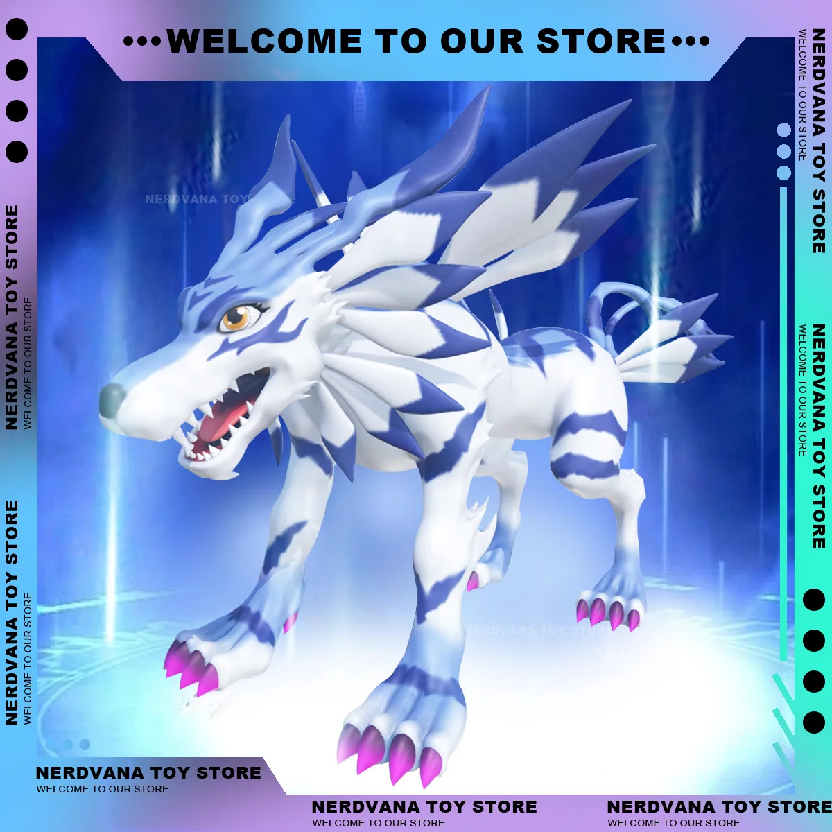 Digimon Statue 11cm Digimon Adventure Anime Figure Garurumon Figure Model Statue Digimon Adventure Decoration Ornament