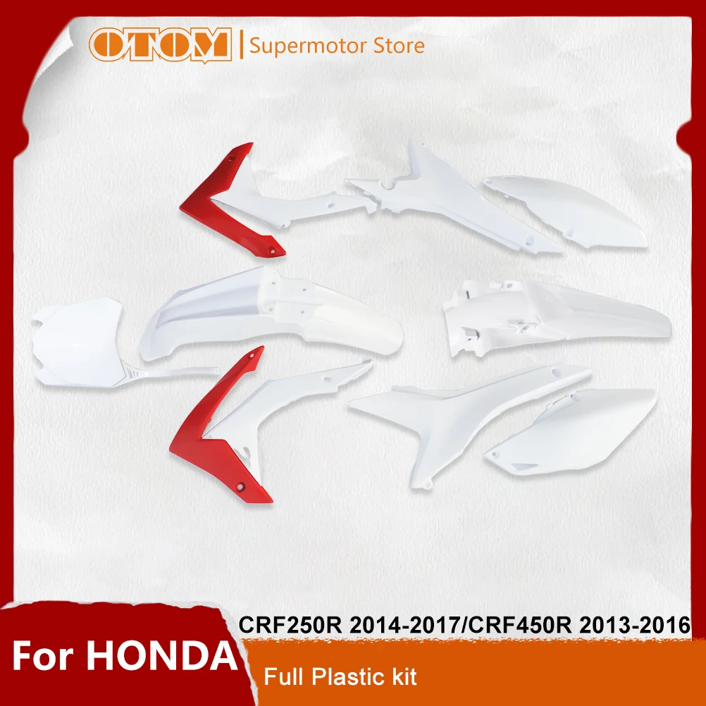 Motorcycle Accessories Full Plastic Kit Body Fairing Cover Fender Guard Fuel Tank Number Plate Panel For HONDA CRF250R CRF450R