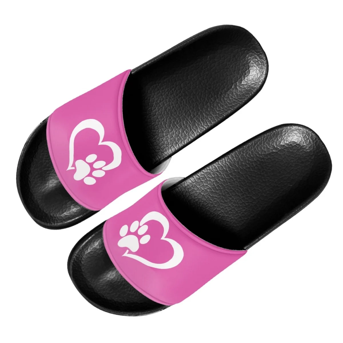 Indoor and Outdoor Slippers Dog Paw Fashion Design Summer Casual Bathroom Slippers for Women Lightweight Comfortable Beach Slide