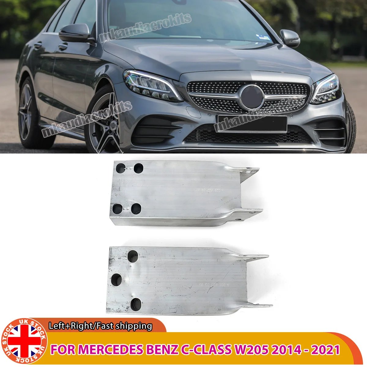 

2056200395/2056200495 For Mercedes benz C Class W205 C63 C160 C300 C400 2014-2021 Front Impact Crash Absorber Bumper Bracket