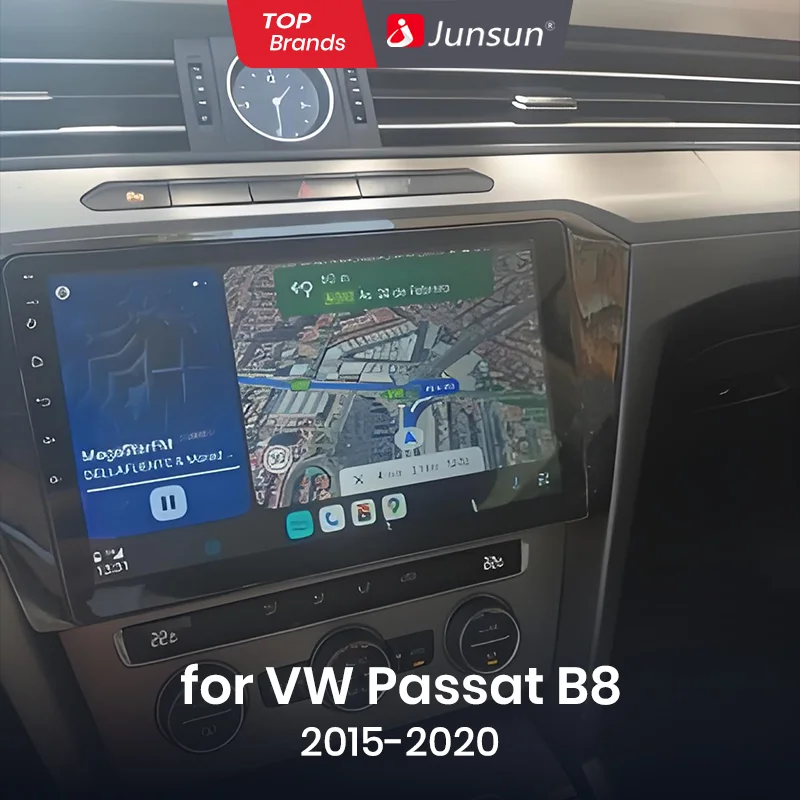 Junsun V3 Plus Radio for VW Volkswagen Passat B8 2015 2016 2017 2018 2019 2020 Wireless CarPlay GPS WiFi BT FM IPS RDS 4G