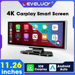 11.26 Inch 4K Dash Cam Car DVR CarPlay Android Auto Automobile Video Recorder Monitor GPS Navigation Front And Rear Dual Camera