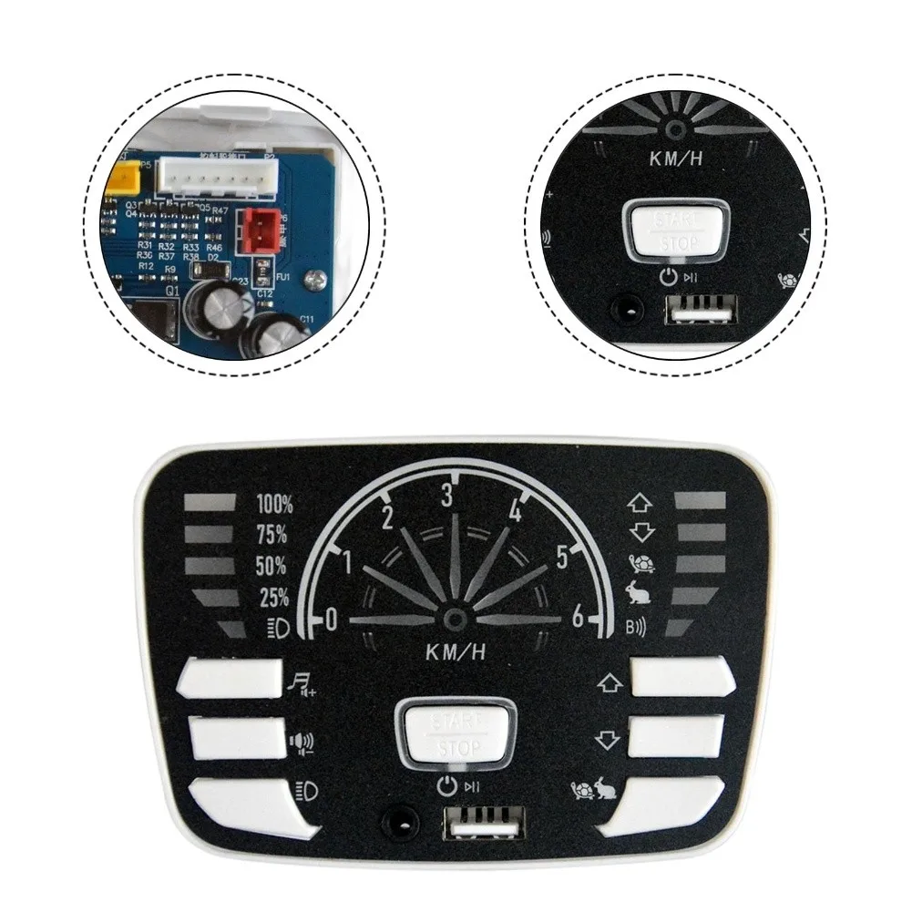 24V Wireless Control Panel for Ride On Car Including Forward and Reverse Controls Variable Speed and Music Player