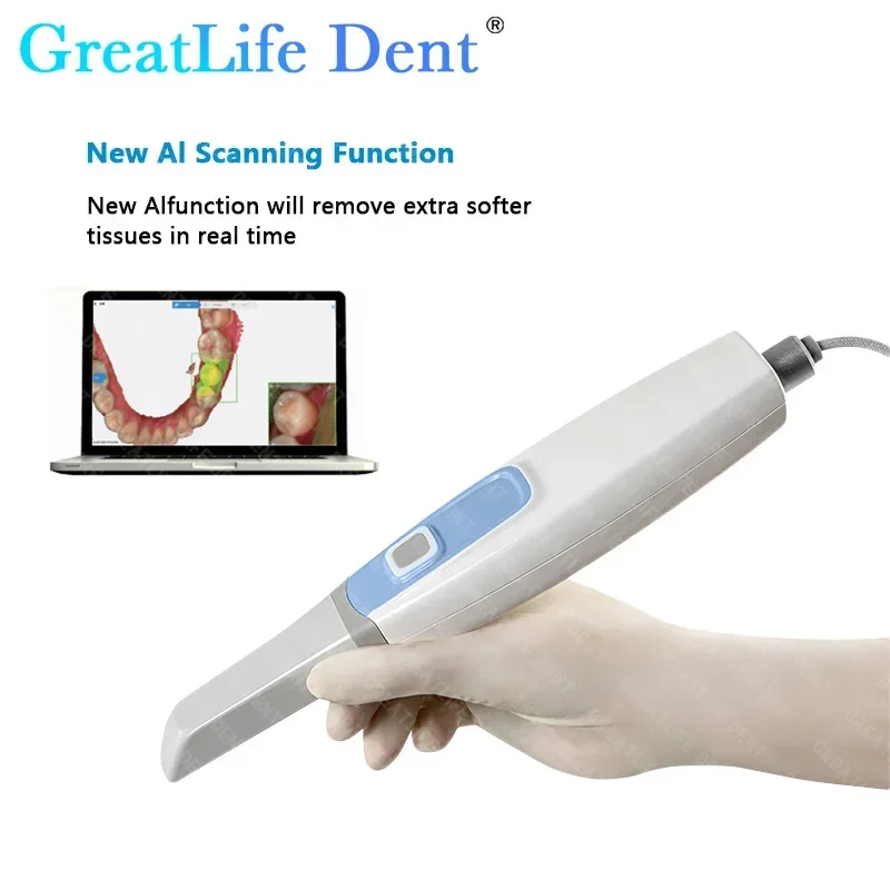 GreatLife Dent Dental Version 3.0 Pro Intraoral 3D Scanner 3D with Free Software CAD CMD Orthodontic Restoration CE ISO Approved