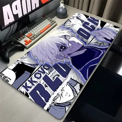 Mouse Pad PC Anime Gamer Cabinet Mousepad Black And White Manga Keyboard Rug Laptop Blue Lock Nagi Seishiro Desk Mat Soft Carpet