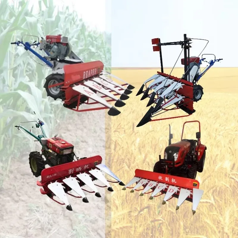 Mini Sugarcane Rice Corn Maize Wheat Soybean Paddy Reaper Tractor Mounted Harvesters Harvesting Machine for Sale Price Philippin