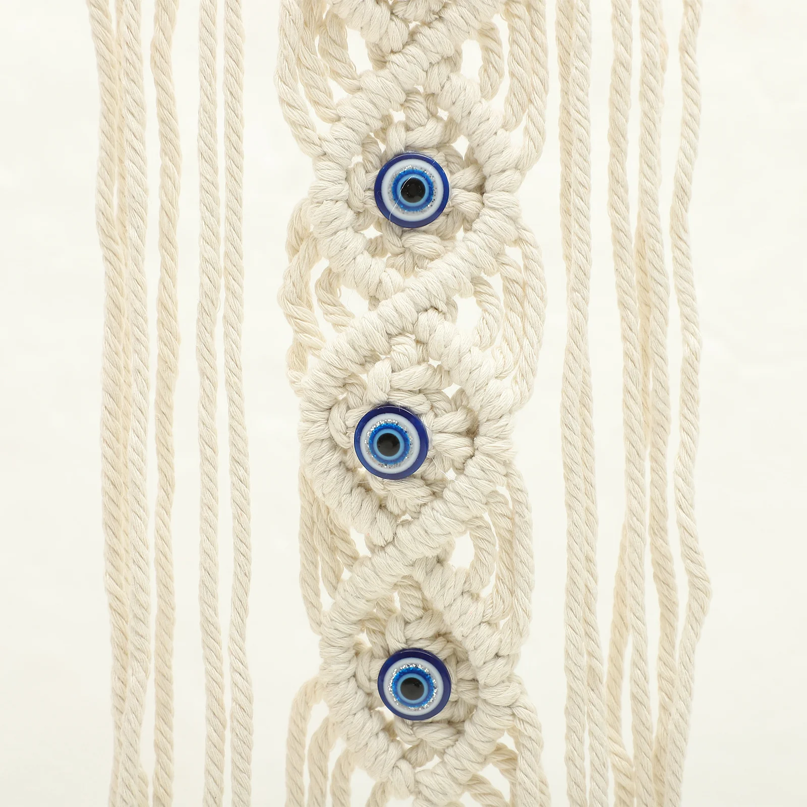 

Bohemian Style Hand Woven Evil Eyes Tapestry Tassel Home Decoration Wall Hanging Macrame Bedroom Living Room Hanging Pendant