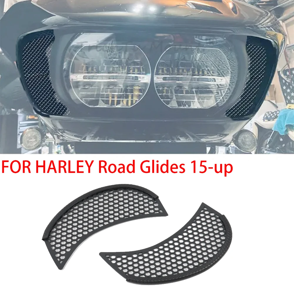 Motorcycle Fairing Mesh Grill Side Vent Screen fit for Harley Road Glide FLTRX Special FLTRXS Glide Ultra FLTRU FLTRUSE 15-up