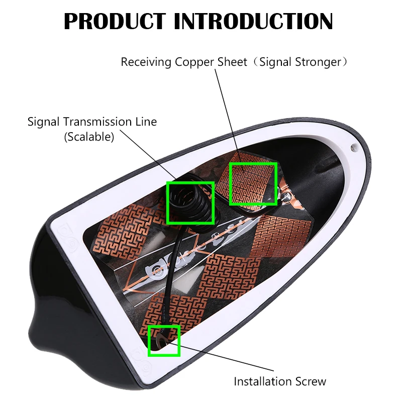 Antena samochodowa z płetwą rekina Wzmacniacz sygnału FM do Mini Cooper BMW Suzuki Swift Seat Ibiza Citroen C4 C3 Części zewnętrzne