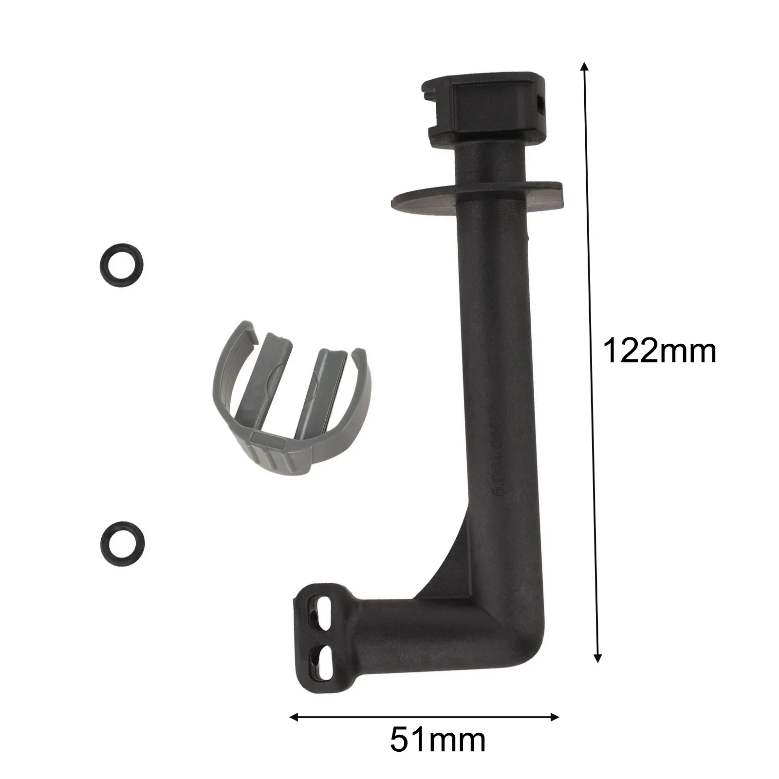 122 * 51mm Pressure Cleaning Pipe Pressure Washer Outlet Connector Long-lasting Material Made Of PP ABS PC Size 122*51mm