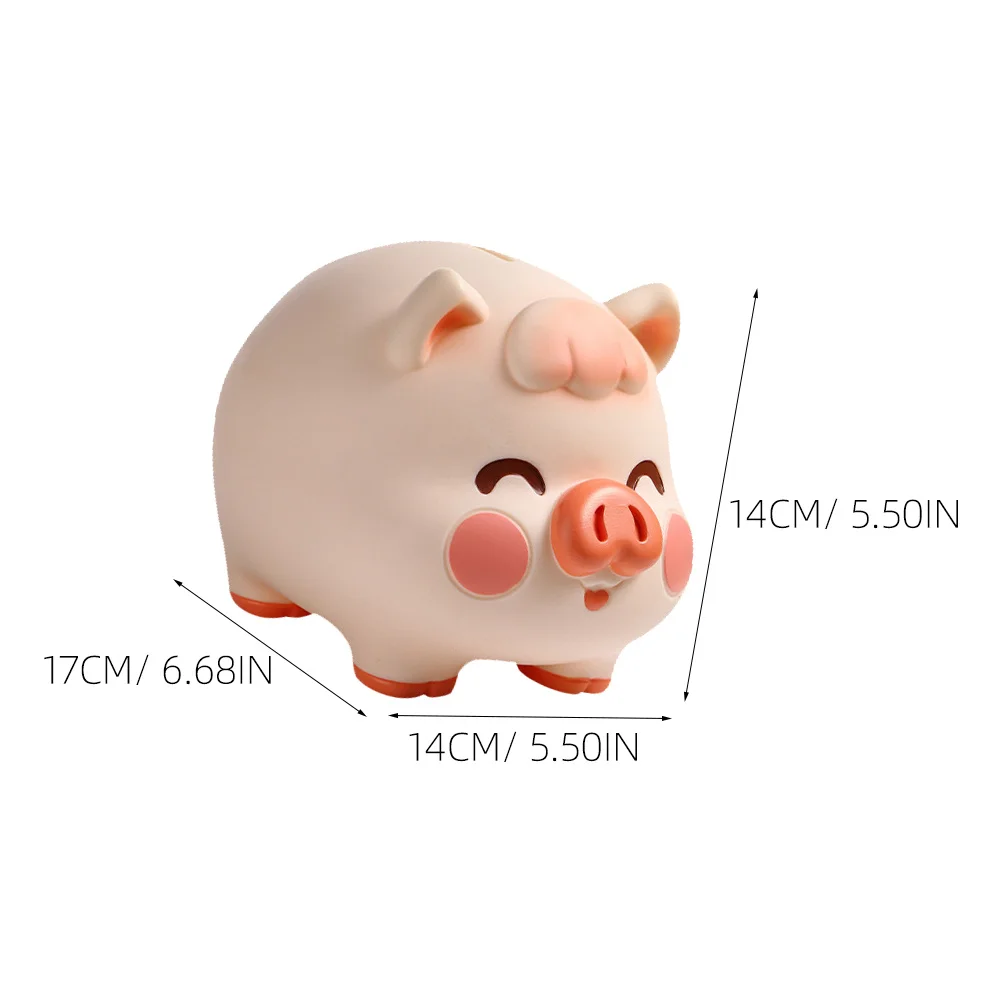 Salvadanaio infrangibile per ragazzi e ragazze Barattolo di soldi in morbido vinile per cartoni animati Incoraggia le abitudini di risparmio Porta contanti leggero per bambini