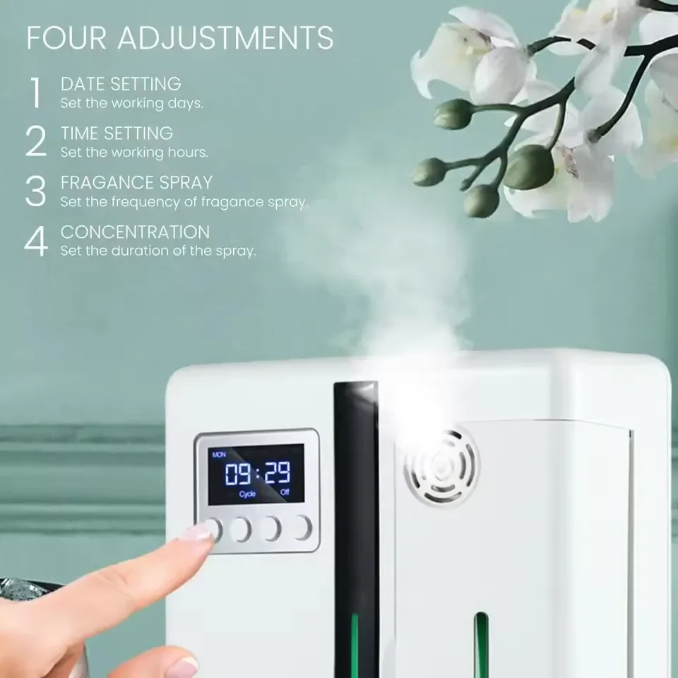 Wall Mounted Scent Air Machine For Home Waterless Essential Oil Diffuser Bluetooth Hotel Collection Diffuser For Room Spa Office