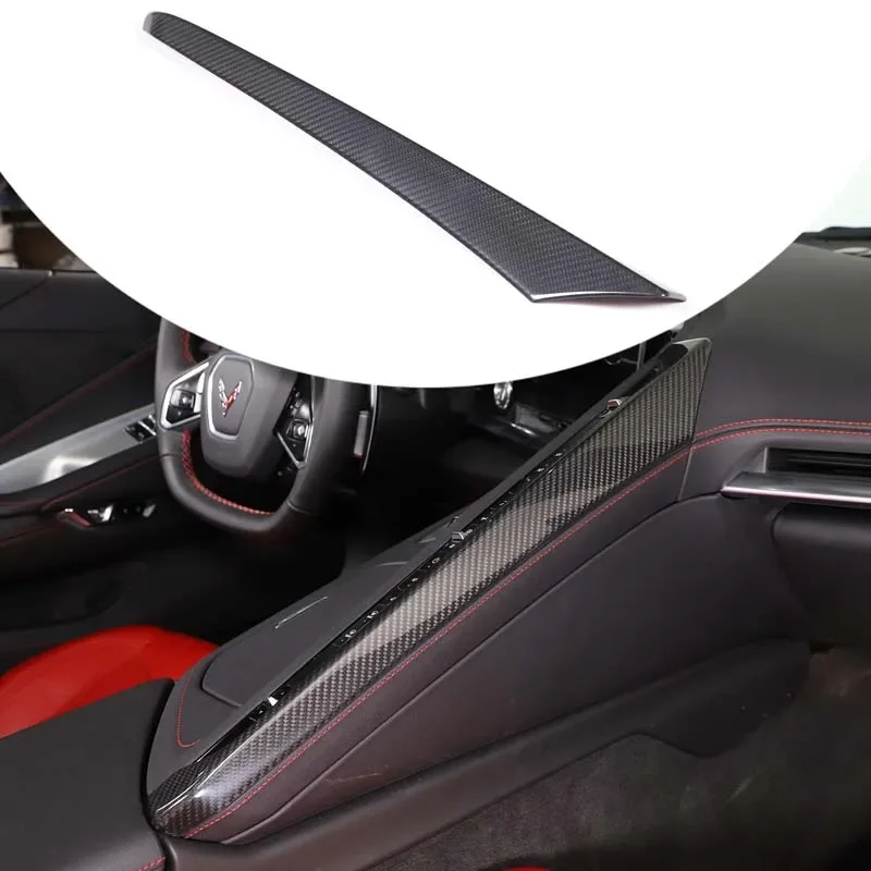 

100% Carbon Fiber For Chevrolet Corvette C8 Stingray Z51 Z06 2020-2023 Interior Kit Car Center Control Side Panel Trim Cover