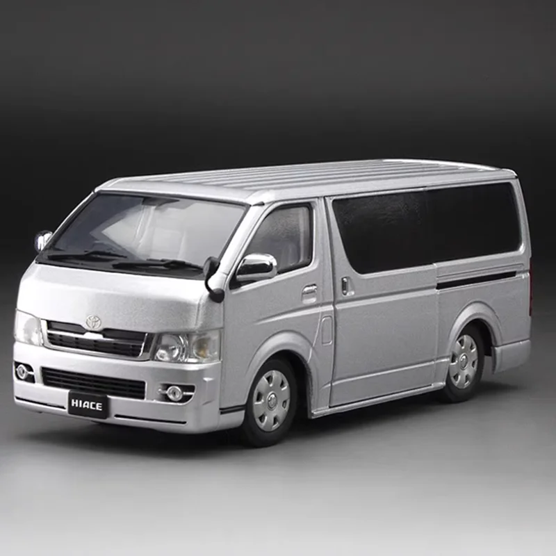 Diecast Original 1:24 Toyota H200 Hiace Van SuperGL Commercial Vehicle Simulation Alloy Car Model Collectible Gift Souvenir Toy