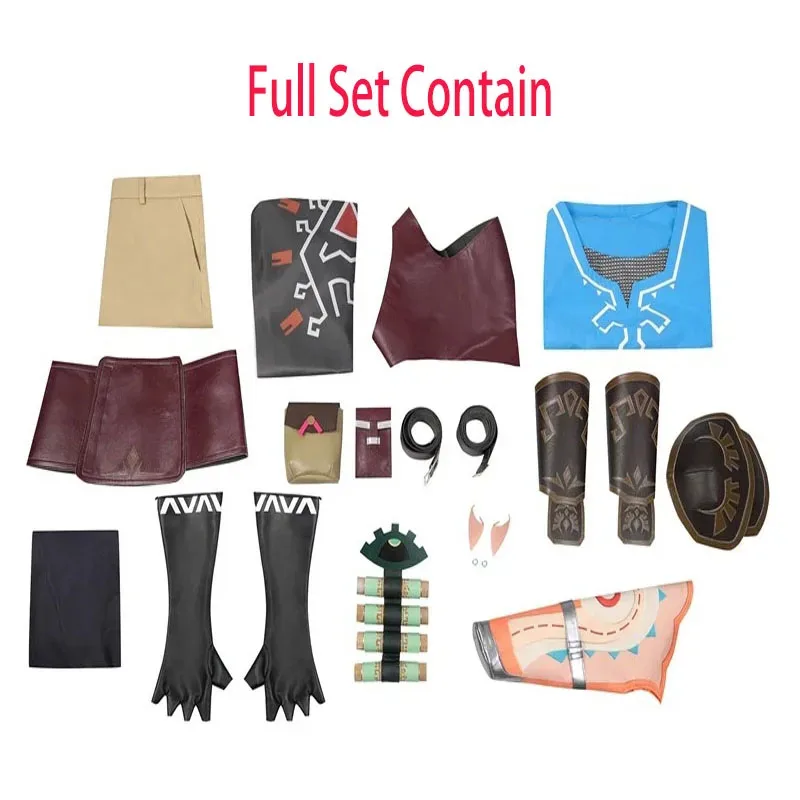 زيلدا: دموع المملكة لينك تأثيري حلي عباءة موحدة تي شيرت للكبار رجل هالوين كرنفال حفلة البدلة vl;6