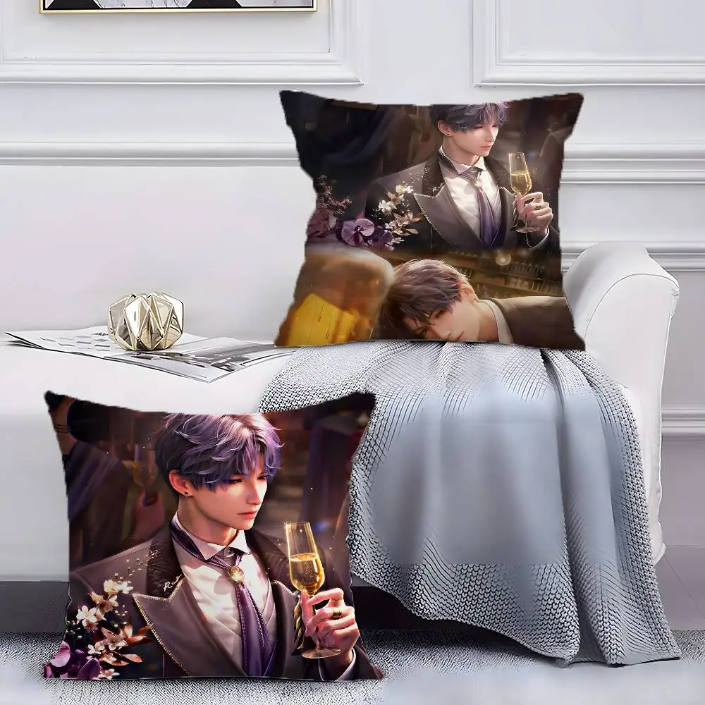 لعبة رافائيل الحب Deepspace-كول كيس وسادة مكافحة الغبار المخدة غير مرئية سستة حريري قصير أفخم غطاء وسادة أريكة
