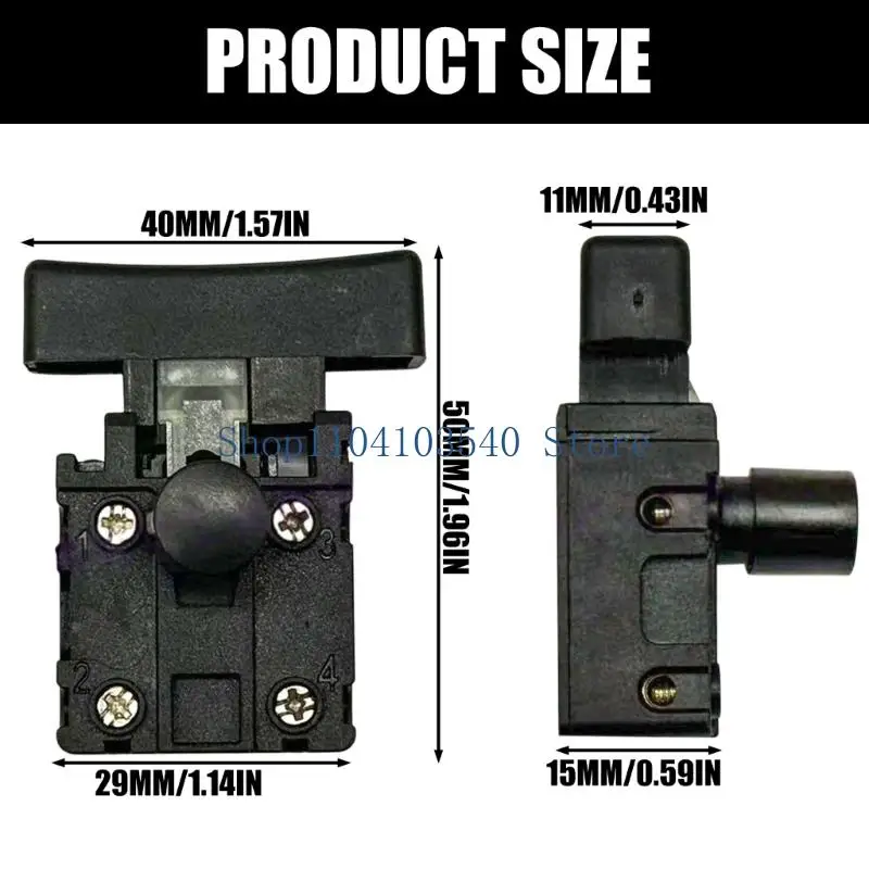 02DC Repair Service Power Tool Control Component with Black Housing, Single Spare Part for Daily Maintenance Use and Part