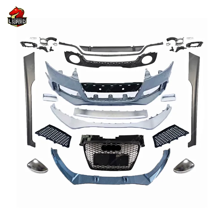 

TTRS Style Front Bumper Lip Grills Rear Diffuser Bodykit For AUDI TT MK3 Upgrade TTRS Body Kit