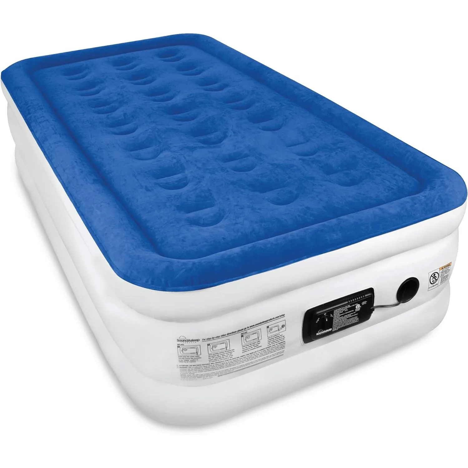 

SoundAsleep Dream Series Luxury Air Mattress with ComfortCoil Technology & Built-in High Capacity Pump for Home & Camping