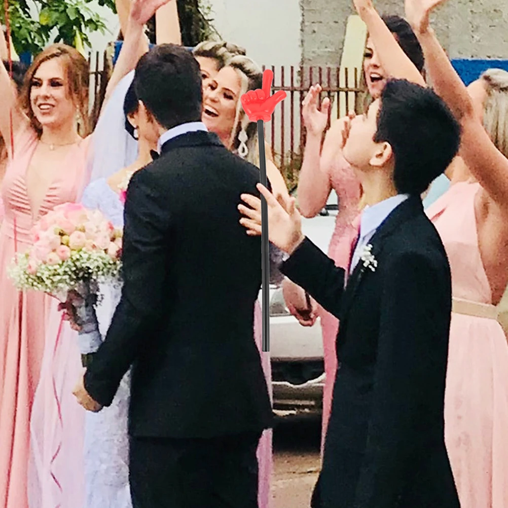 2 قطعة مؤشرات الاصبع مقاومة للخدش للمعلمين الفصول الدراسية القراءة الإيدز حفلة المزح مؤشر المزحة الحديث العصي