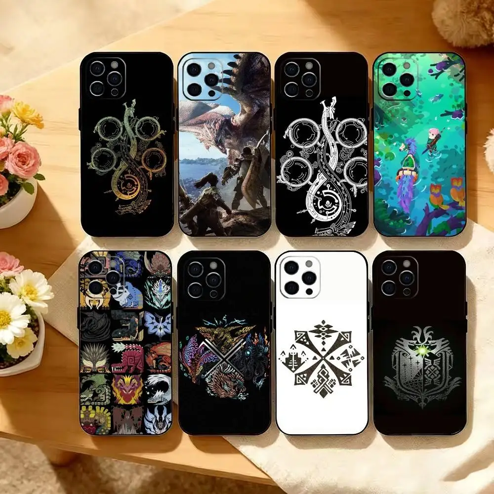 

M-Monster M-Wild H-Hunter Phone Case Silicone Soft For IPhone 17 16 15 14 13 12 11 X XR Plus Pro Max Plus