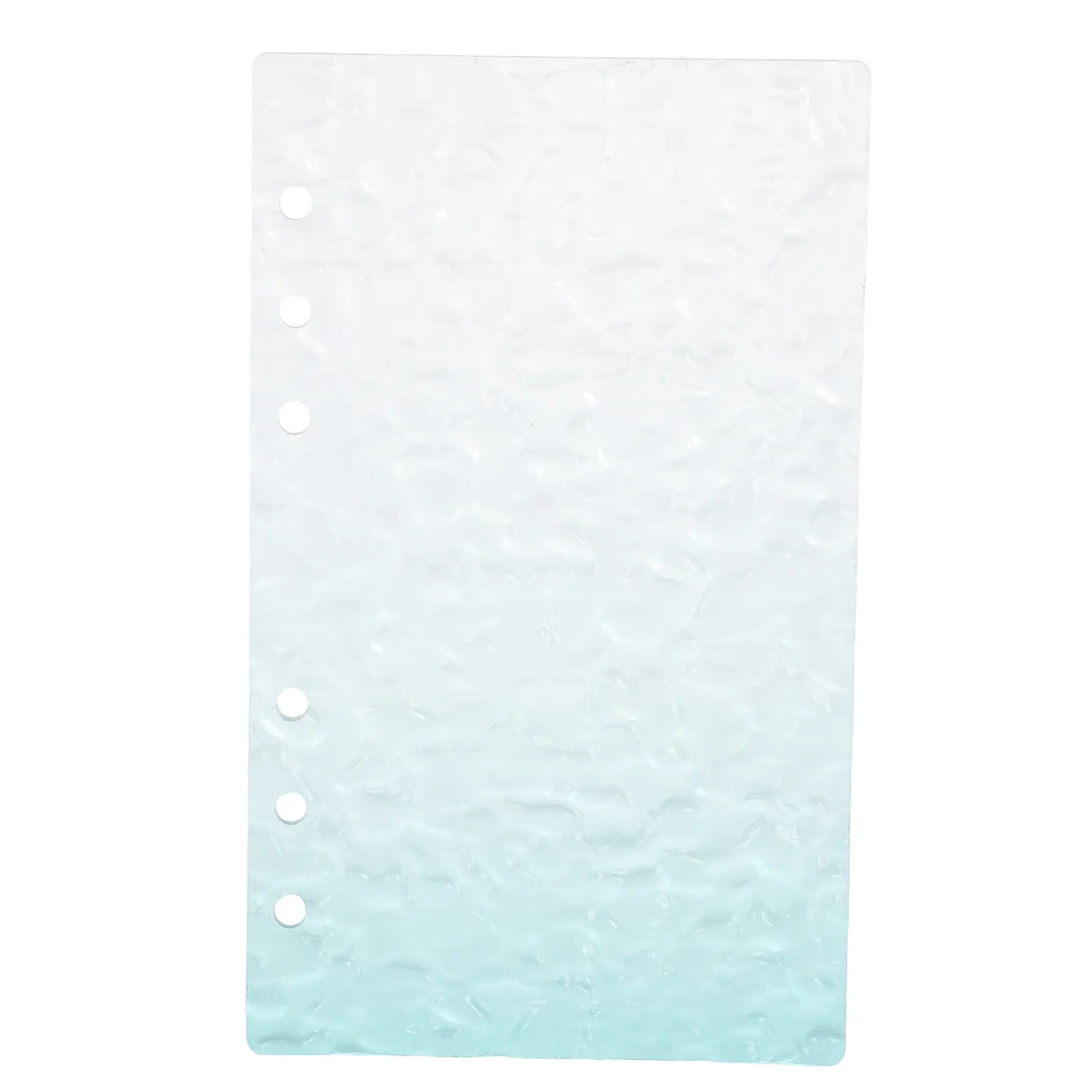 A6 Acrylic Planner Binder Cover Refillable 6-Ring Loose Leaf Notebook Shell Clear Transparent Journal Binder Cover for Budget