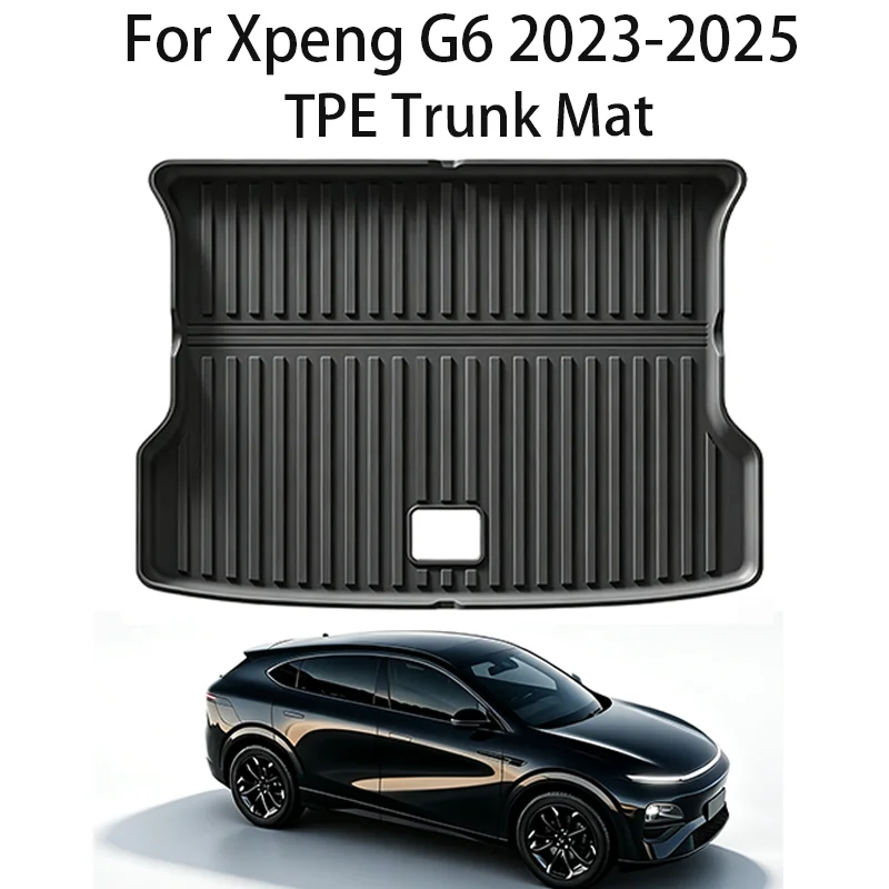 For XPENG G6 2023-2025 3D TPE Trunk Mat Rear Seat Backrest Protective Pad All Weather Waterproof Cargo Liner Auto Accessories