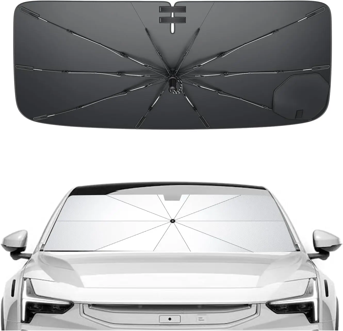

Foldable Windshield Umbrella Sunshade for 2025-2026 Polestar 3/4, UV Protection, Heat Insulation