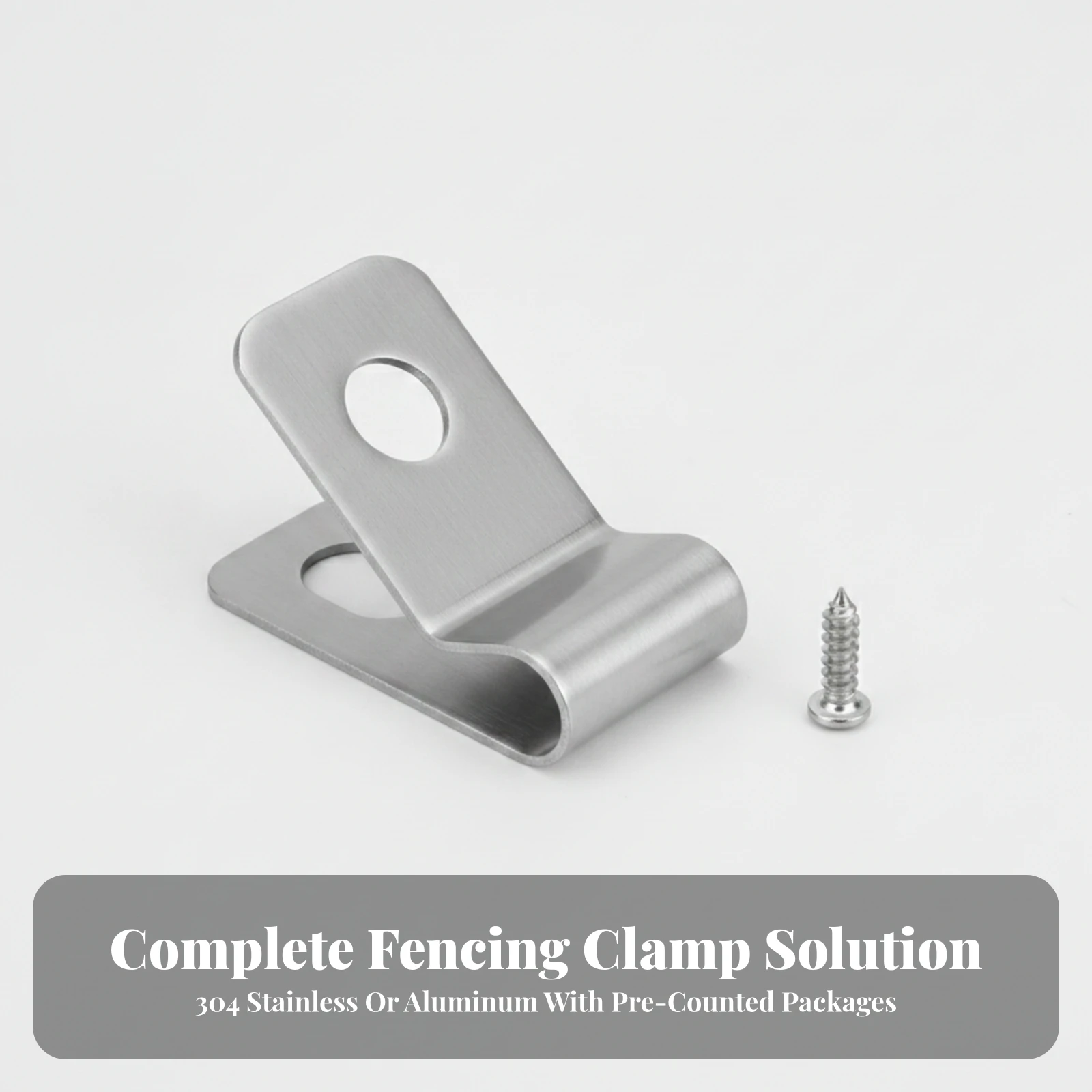 100 Pieces Wire Clips Corrosion Resistant Bent Fence-Wire Mounting Clip Fencing Clips Slim for DIYers, Garden Enclosures view 3