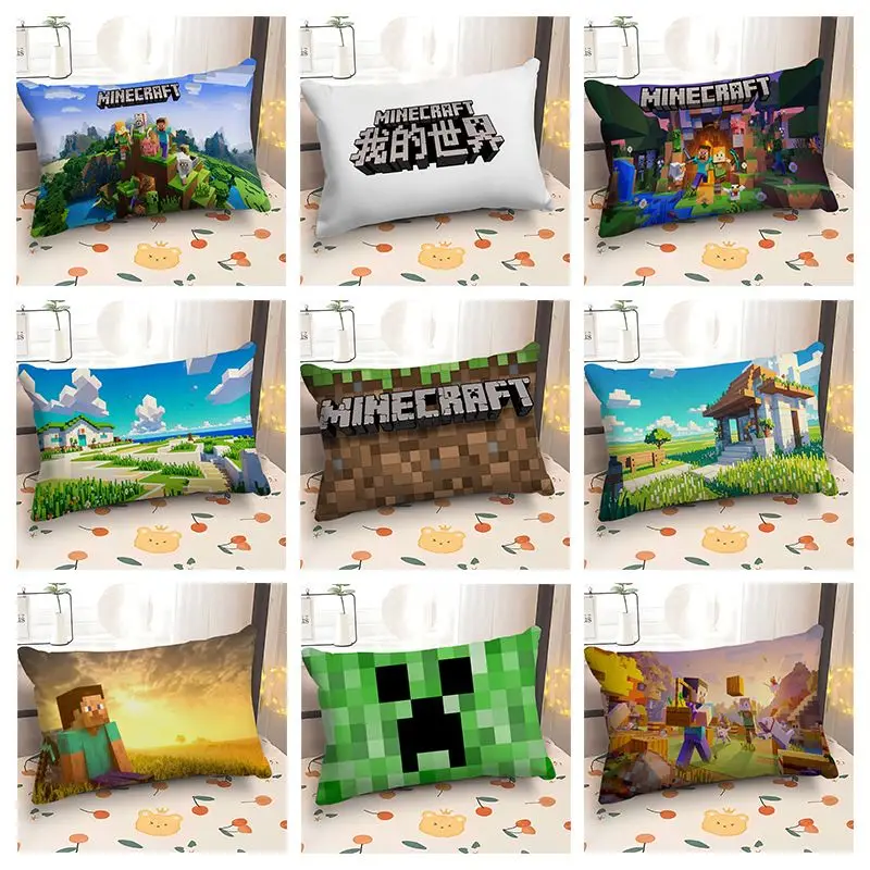 Периферийные устройства для игры Minecraft, наволочка, Прямоугольный Диван, Автомобильная подушка, подарок на день рождения